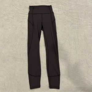 Lululemon High Rise Pant Legging ‘25 Seam size 0 in black